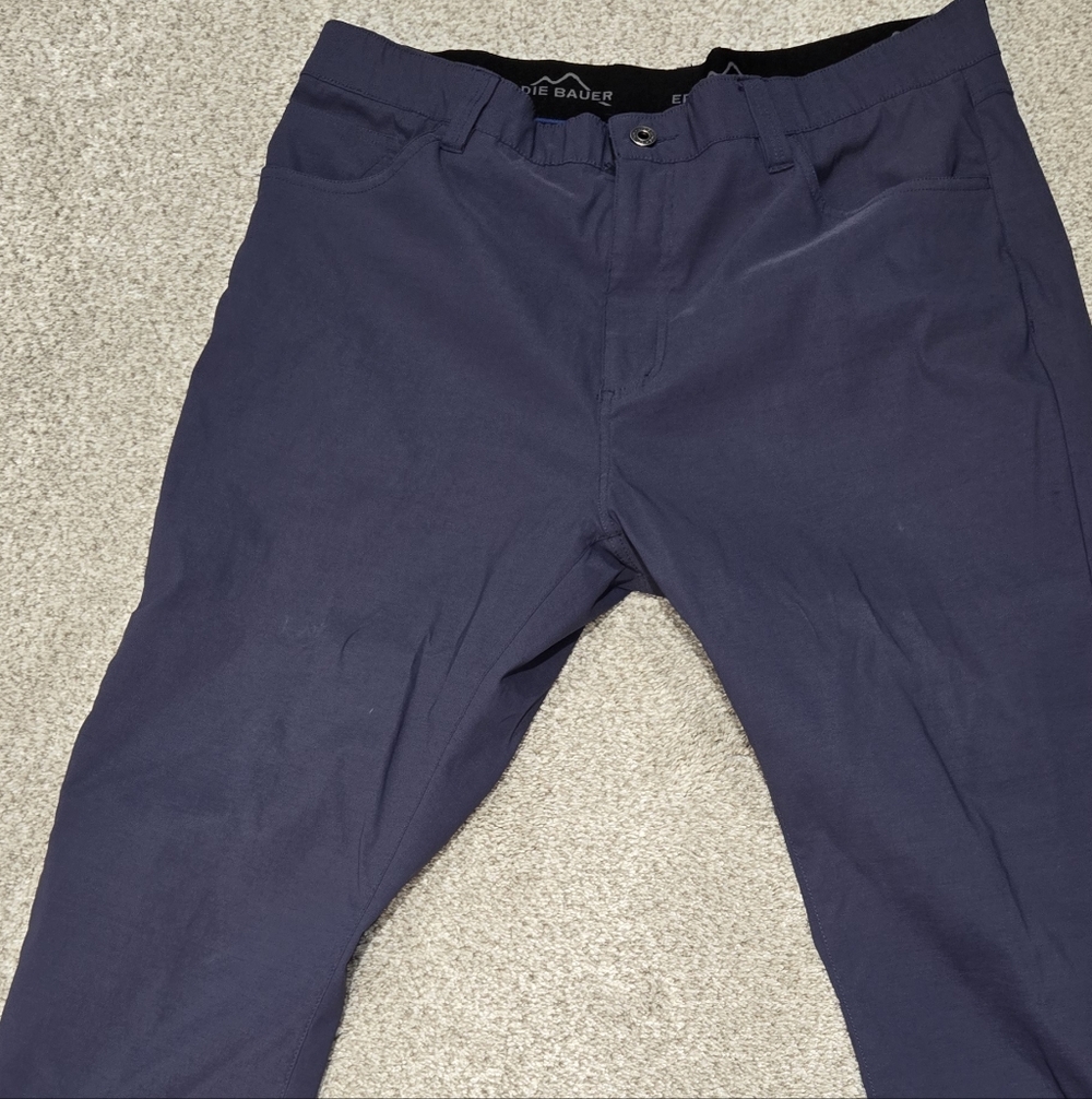Men's Navy Stretch Chino Pants